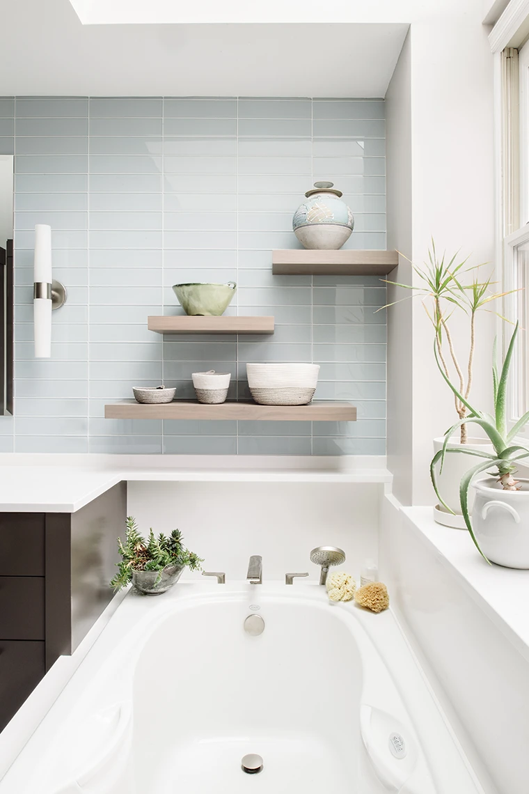 Timeless Spaces Thoughtfully designed residential bathroom space by AIDAN Design DC
